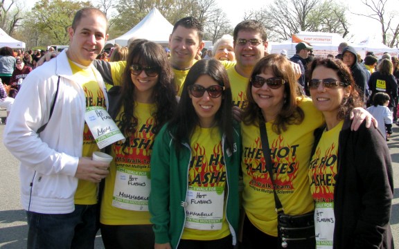 One of the wonderful families who joined the Hot Flashes team