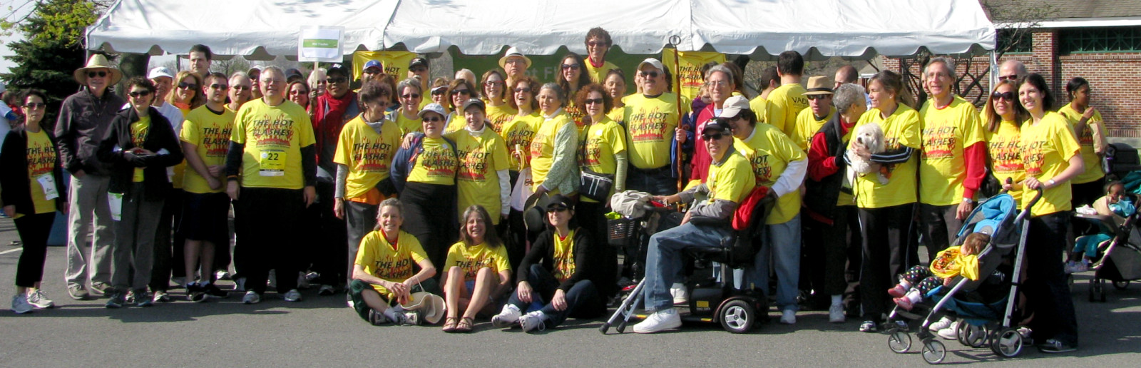 Picture of the Hot Flashes team at the Pace University Campus in 2012